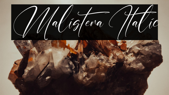 Malistera Italic Example 2