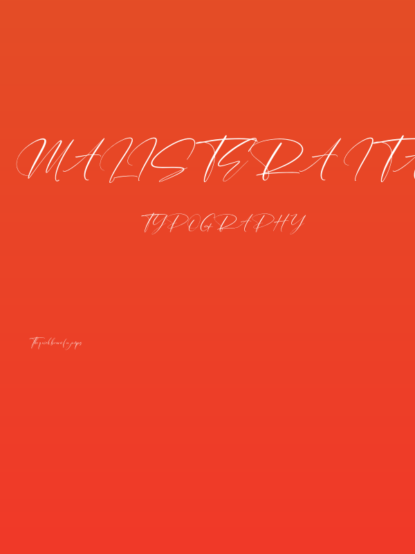 Malistera Italic Poster