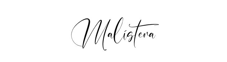 Malistera  Frei Schriftart Herunterladen