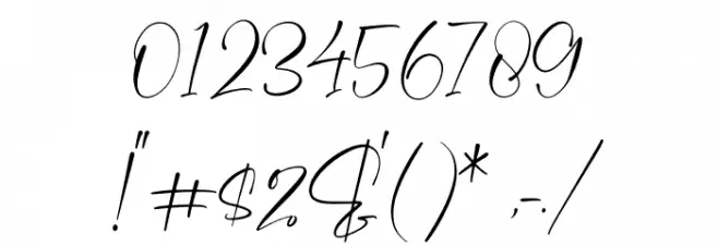 Malistera Font OTHER CHARS