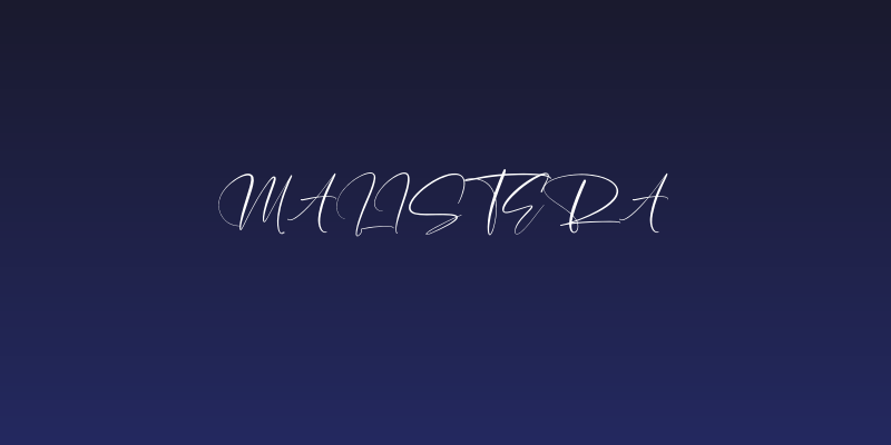 Malistera Social Header