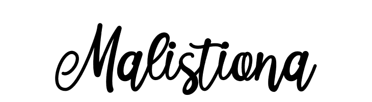 Malistiona  免费字体下载