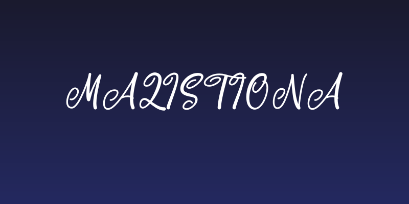 Malistiona Social Header