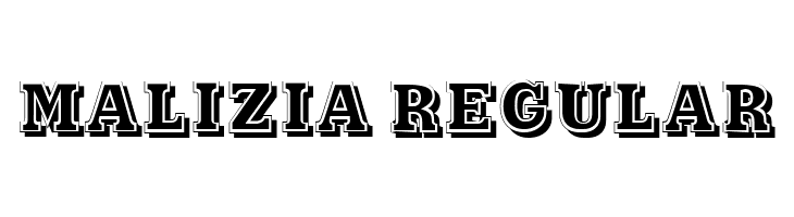 Malizia Regular  Free Fonts Download