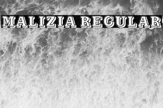 Malizia Regular Font examples