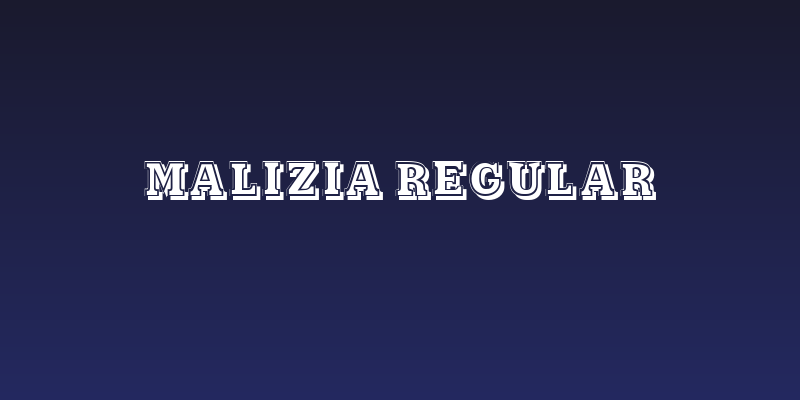Malizia Regular Social Header