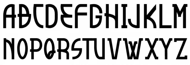 Malkana Font UPPERCASE