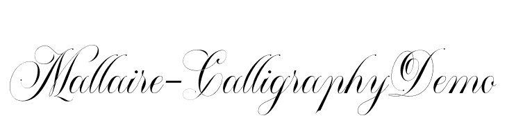 Mallaire-CalligraphyDemo  Скачать бесплатные шрифты