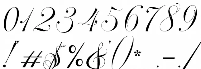 Mallaire-CalligraphyDemo Font OTHER CHARS