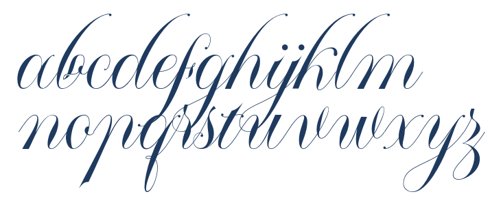 Mallaire-CalligraphyDemo Lowercase