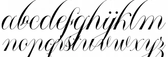 Mallaire-CalligraphyDemo Fuentes MINÚSCULAS