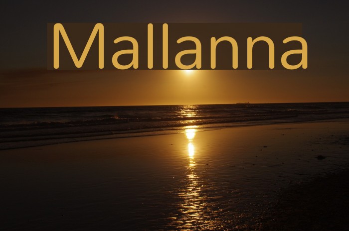 Mallanna Font examples