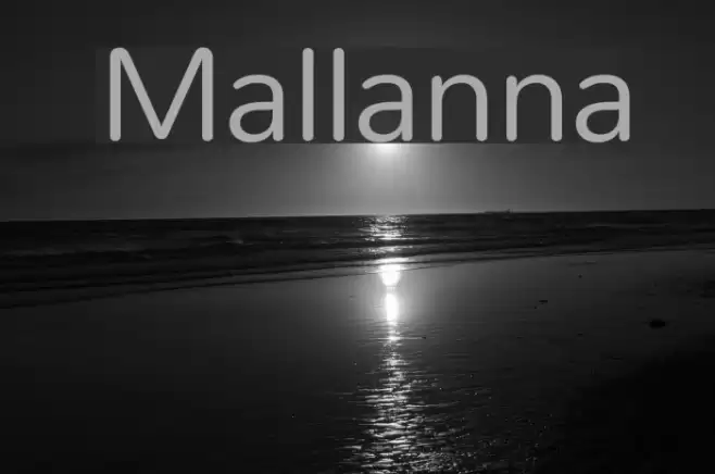 Mallanna फ़ॉन्ट examples