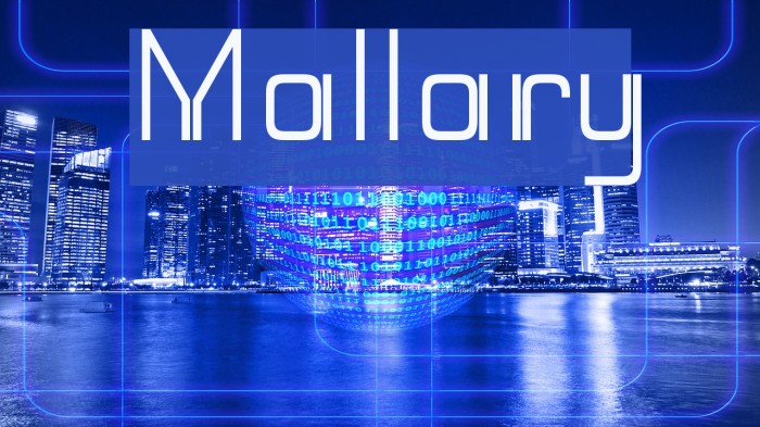 Mallary Font examples