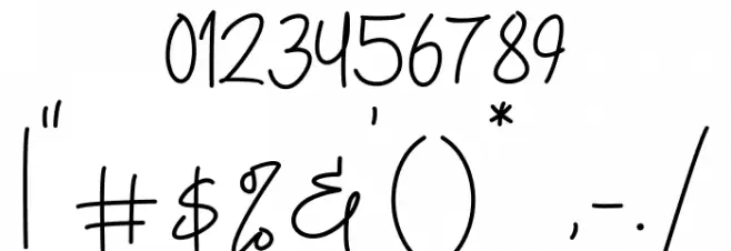 Mallcity Font OTHER CHARS