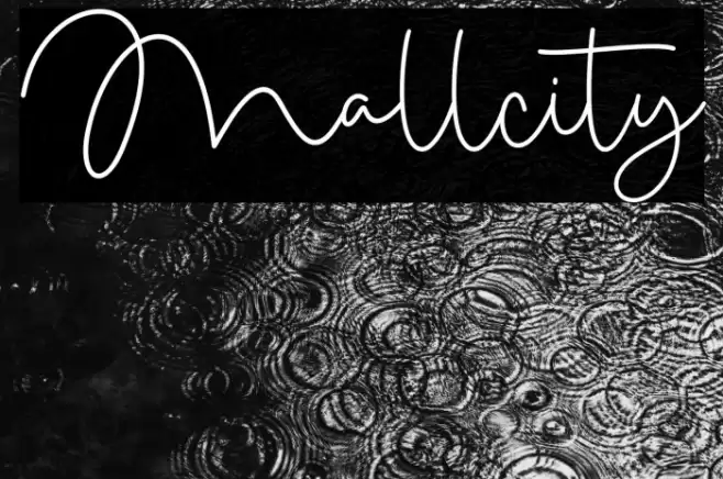 Mallcity Font examples