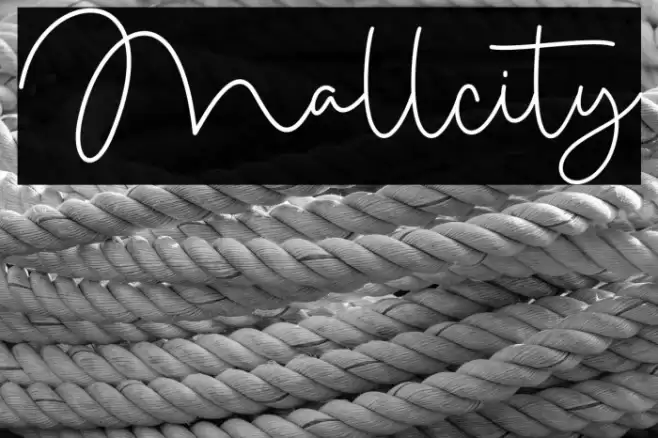Mallcity Font examples