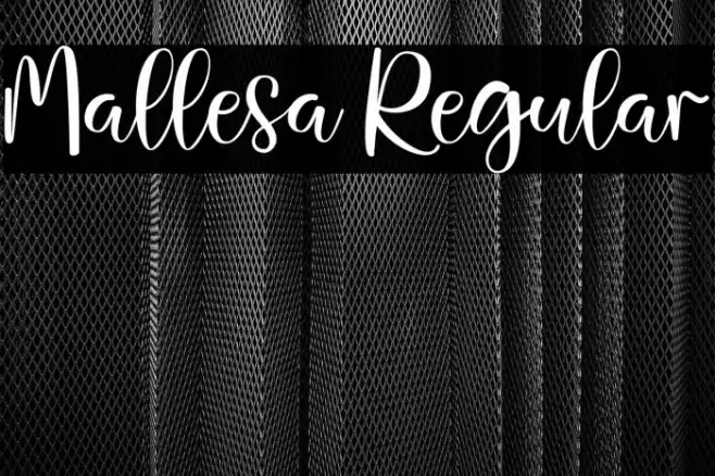 Mallesa Regular Font examples