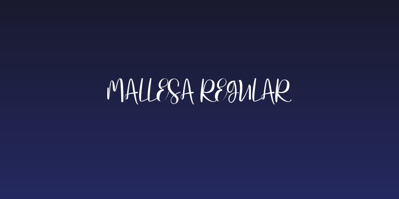 Mallesa Regular Social Header