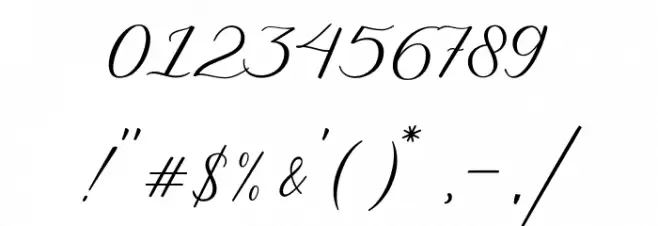 MalliandraScriptDEMO Font OTHER CHARS