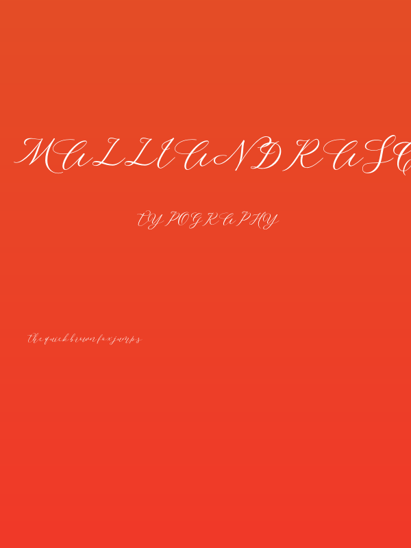 MalliandraScriptDEMO Poster