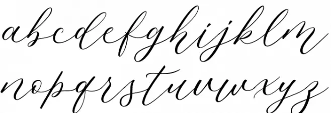 MalliandraScriptDEMO Font Litere mici