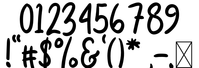Malliboro Font OTHER CHARS