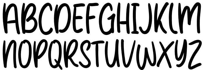 Malliboro Font UPPERCASE