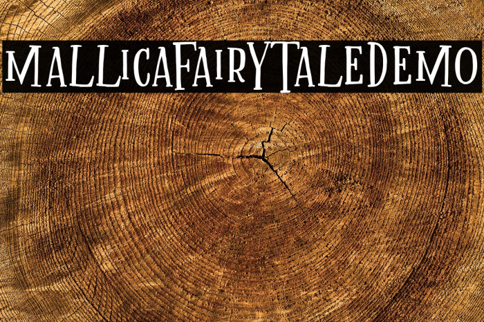 MallicaFairytaleDEMO Font examples