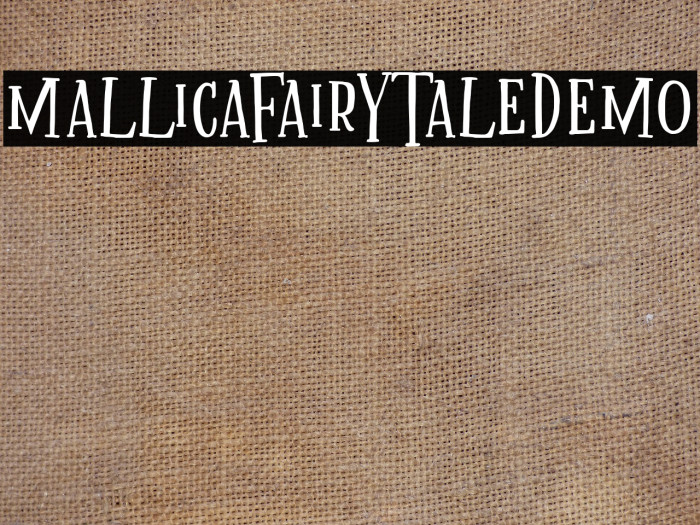 MallicaFairytaleDEMO Font examples