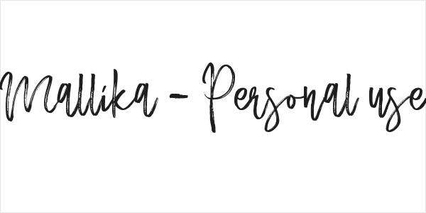 Mallika - Personal use Logo