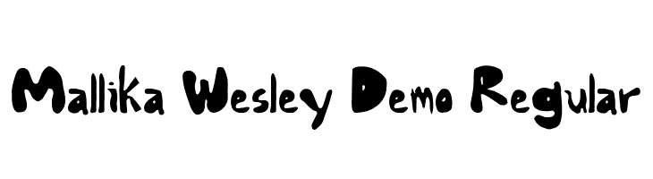 Mallika Wesley Demo Regular  font caratteri gratis