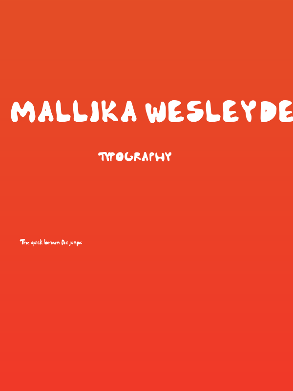 Mallika Wesley Demo Regular Poster