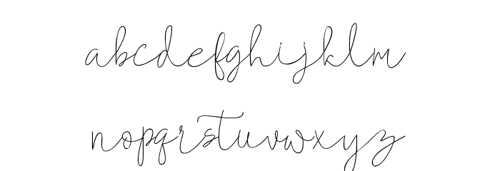 Mallino Font LOWERCASE