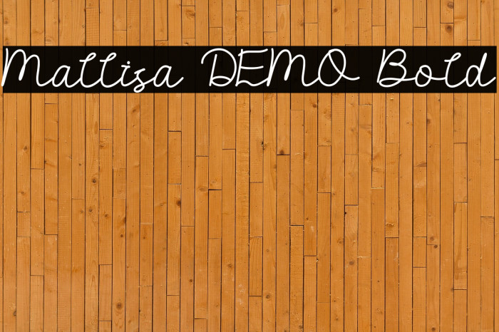 Mallisa DEMO Bold Example 3