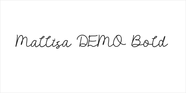 Mallisa DEMO Bold Logo
