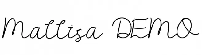 Mallisa DEMO  Fuentes Gratis Descargar