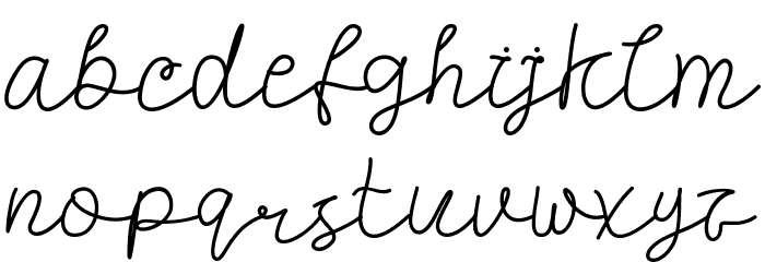 Mallisa DEMO Font LOWERCASE