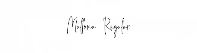 Mallona Regular  font caratteri gratis
