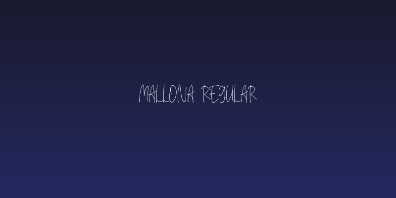 Mallona Regular Social Header