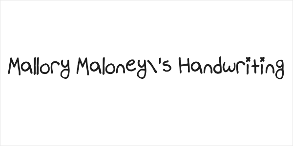 Mallory Maloney's Handwriting Logo