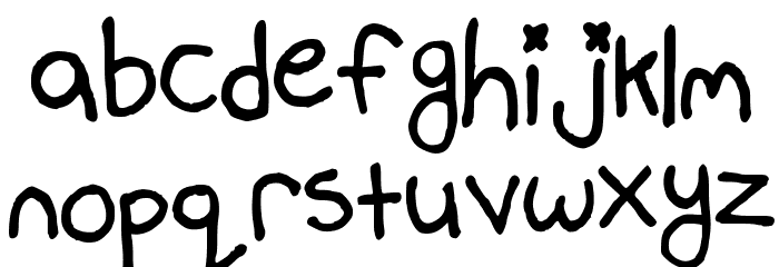 Mallory Maloney's Handwriting Font LOWERCASE