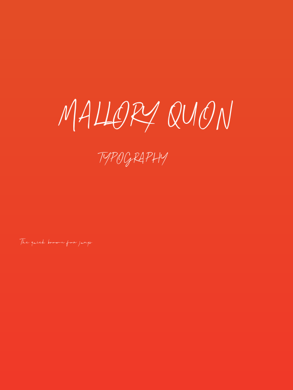Mallory Quon Poster