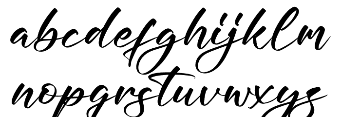Mallory Santiago Font LOWERCASE