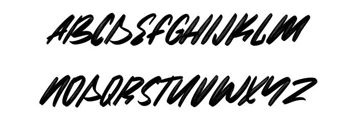 Malo Aino Free Font LOWERCASE