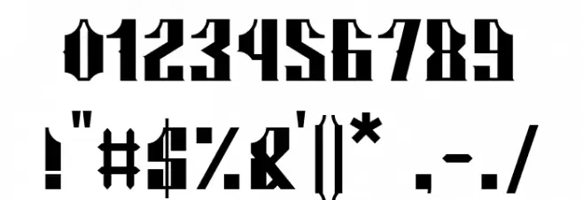 Malocknow Standard Font OTHER CHARS