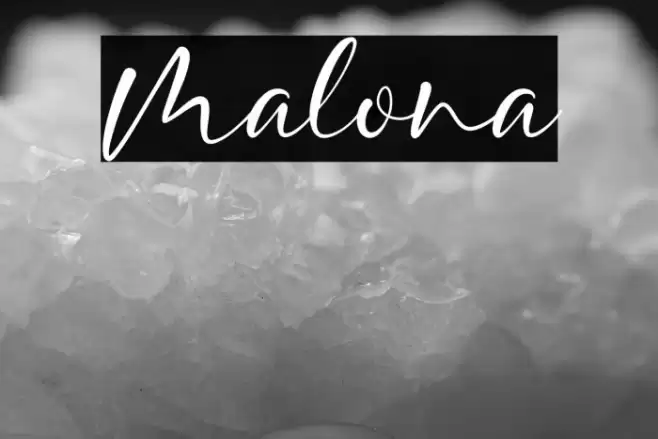 Malona Font examples