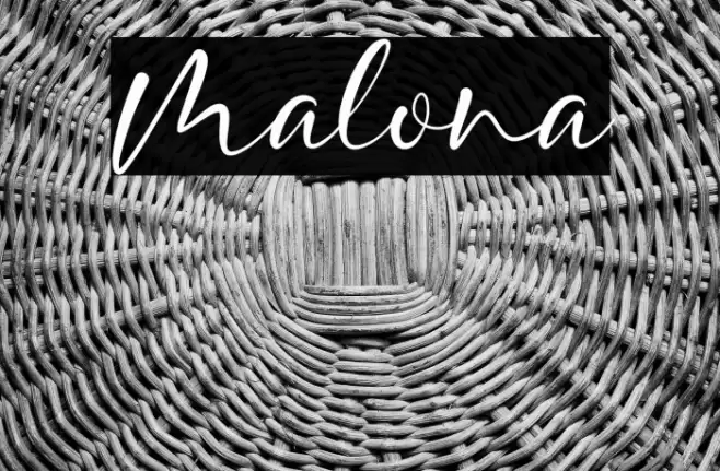 Malona Font examples