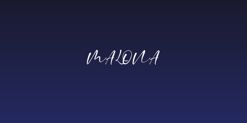 Malona Social Header