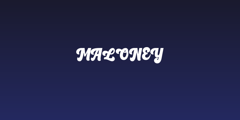 Maloney Social Header